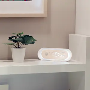 Magnetic LED Clock, Style Home Wall Light, Human Body Sensor Lamp, Smart Night Light, Gravity Induction Lamp, Christmas Gift