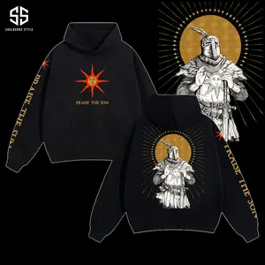 [Soulsborne Style] Vintage Solaire of Astora Praise the Sun 2.0 - Dark souls Unisex Hoodie, Soulsborne Gaming Apparel, Game Shirt, Video Game Clothes, Boy Merch, Gift For Him, Gift For Her, Soulslike Streetwear