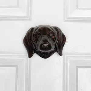 Dachshund Door Knocker by Michael Healy - Solid Aluminum, Handcrafted, Easy Install