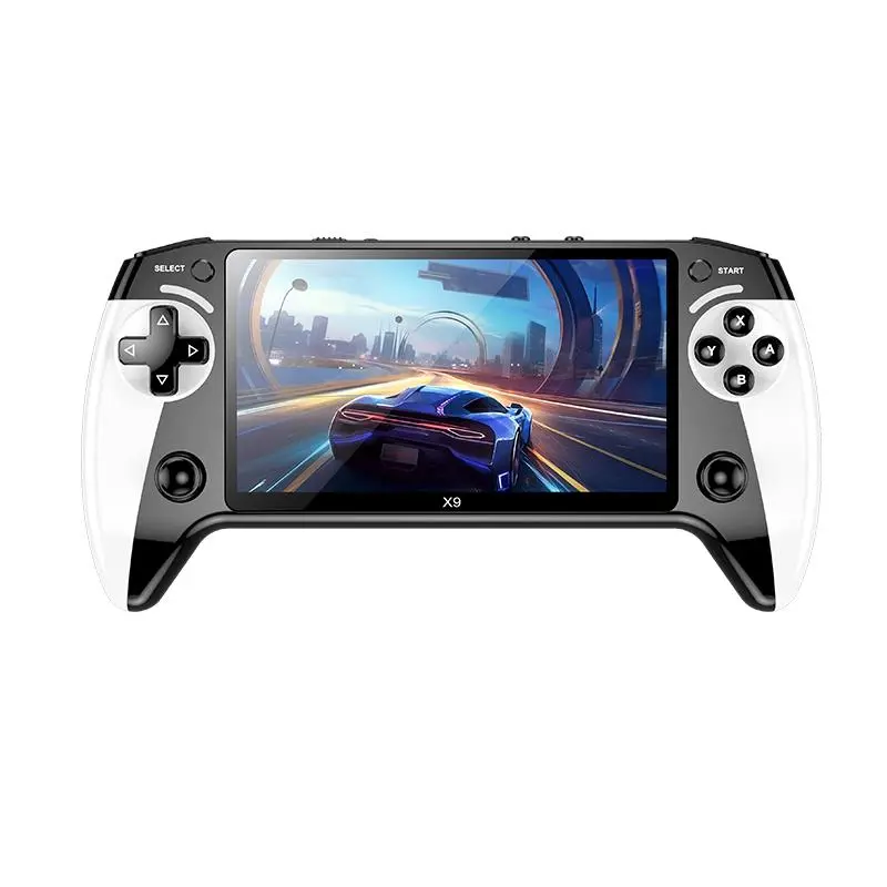 New X9 Handheld Game Console, 5.5 Inch HD Screen, Portable Retro Arcade Machine, Home and Travel Use, Supports 11 Emulators, Dual Stereo Speakers, Rechargeable Portable Console