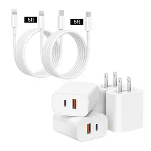 [2 Pack] USB C Charger Block Charging Block Type C Charger 20W Wall Chargers for iPhone Air/17/17 Plus/17 Pro/17 Pro Max/16/16 Plus/16 Pro/16 Pro Max/15/15 Pro/15 Pro Max/14/13/12 Pro/Android, Tablet, Mobile