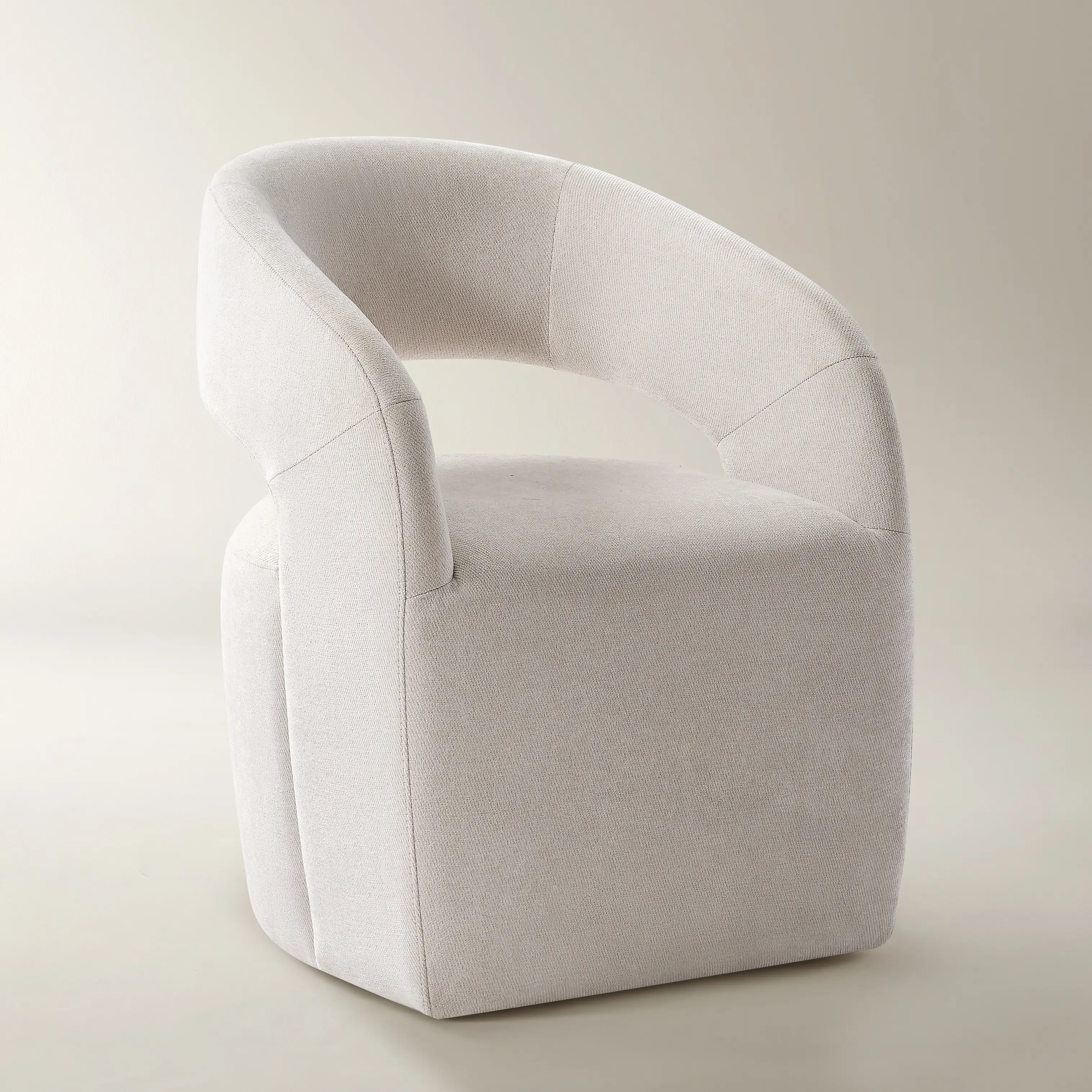 Z Gallerie Harrison Dining Chair - Modern Arm Chair, Upholstered Soft Fabric Indoor Furniture Piece, Modern Arm Chairs, Soft Fabric Chairs