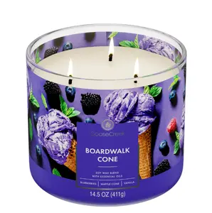 Goose Creek Boardwalk Cone Scented 3-Wick Jar Candle 14.5oz