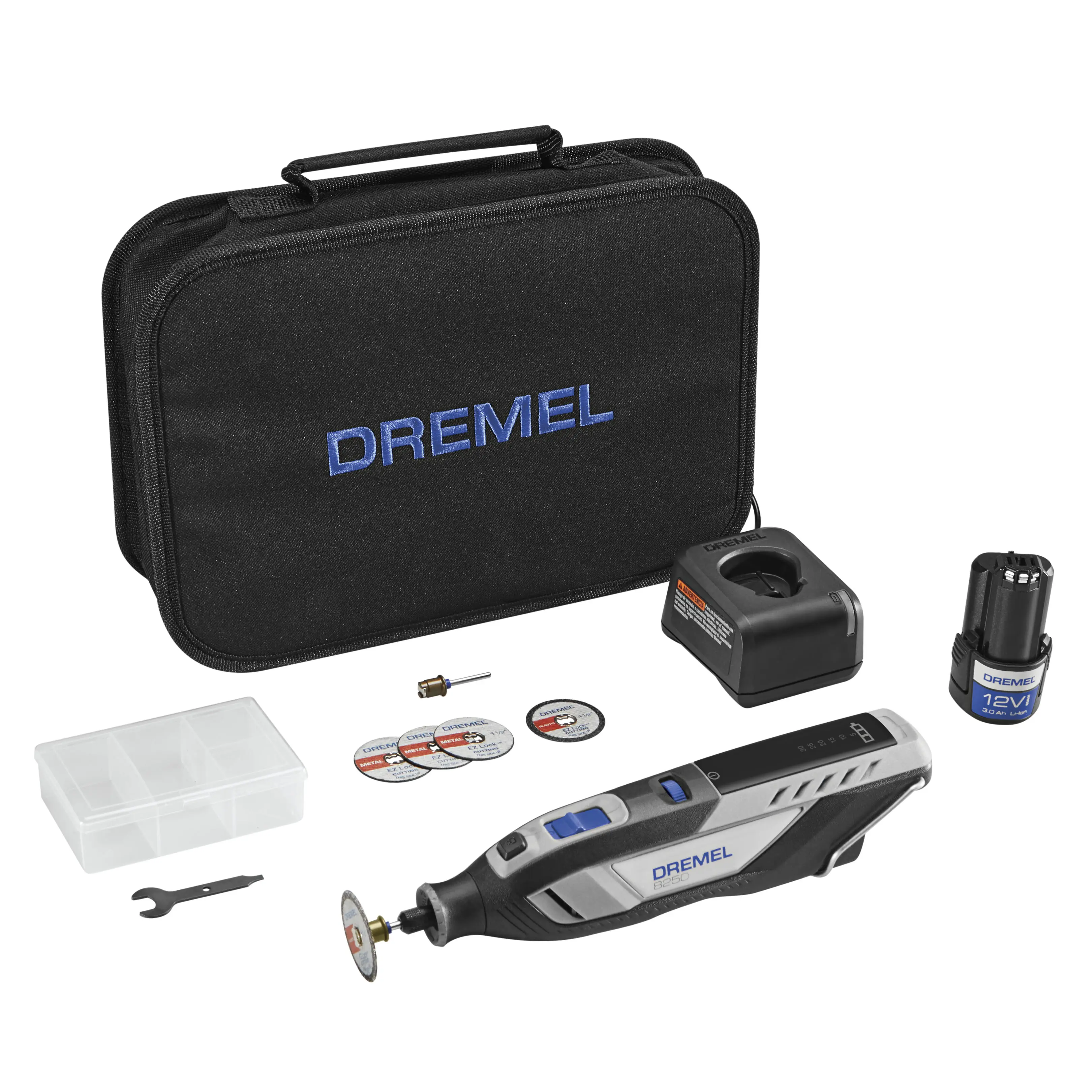 Dremel 12V Cordless Brushless Rotary Tool 8250-5, Cordless Brushless Kit, Rechargeable Tool Kit