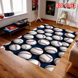 2D fiat baseball dense arrangement, creating a warm atmosphere, popular and with many alternatives, suitable for living room, bedroom, bathroom, outdoor terrace and garden decorative carpet