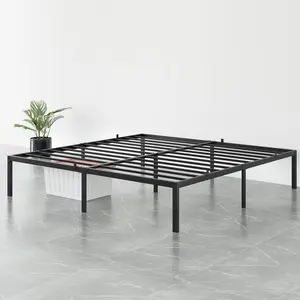 Garvee 14 Inch Full Bed Frame with Storage,Metal Platform Full Bed Frame No Box Spring Needed Steel Slat Support Easy Assembly