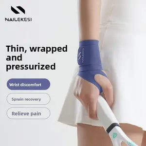 Badminton wrist guard anti-sprain summer thin women's wrist tendon sheath sheath fitness tennis special wrist guard belt men Support Muscle Elastic
