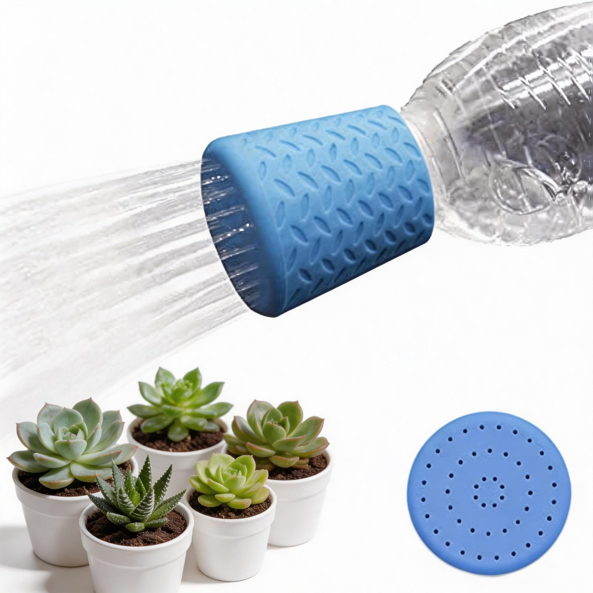 Portable Silicone Pet Shower Sprayer Head Attachment, Universal Fit Most Plastic Water Bottles, Outdoor Dog Bath Grooming Tool for Camping Hiking Beach Travel, Multi-Use for Garden Watering Irrigation