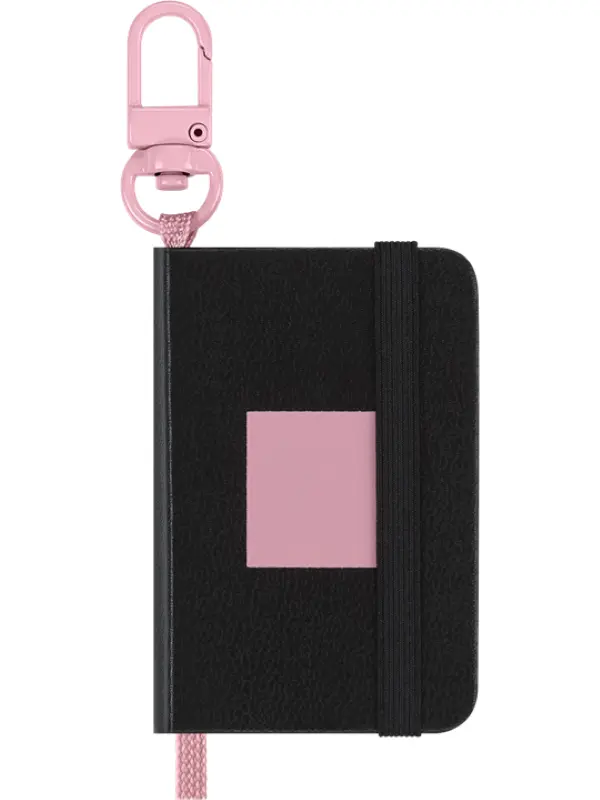 Moleskine x BLACKPINK Limited Edition Mini Notebook Charm Keychain Accessories Leather Keychain
