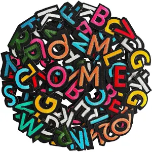 104pcs Colorful Iron on Letters Patches, Embroidery Letters Applique Patch for Clothing, Jackets, Jeans, Hats, Backpacks, Socks