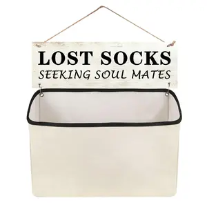 Hanging Lost Sock Organizer Bag, Creative Hanging Storage Bag, Laundry Room Socks Storage Bag, Hanging Organizer for Individual Socks