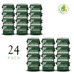 BZ ExpertUSA Magnesium Carbonate 24 Pack - 7g Food-Grade Powder - 100% Natural Vegan Gluten-Free Digestive Support Supplement Made in Mexico