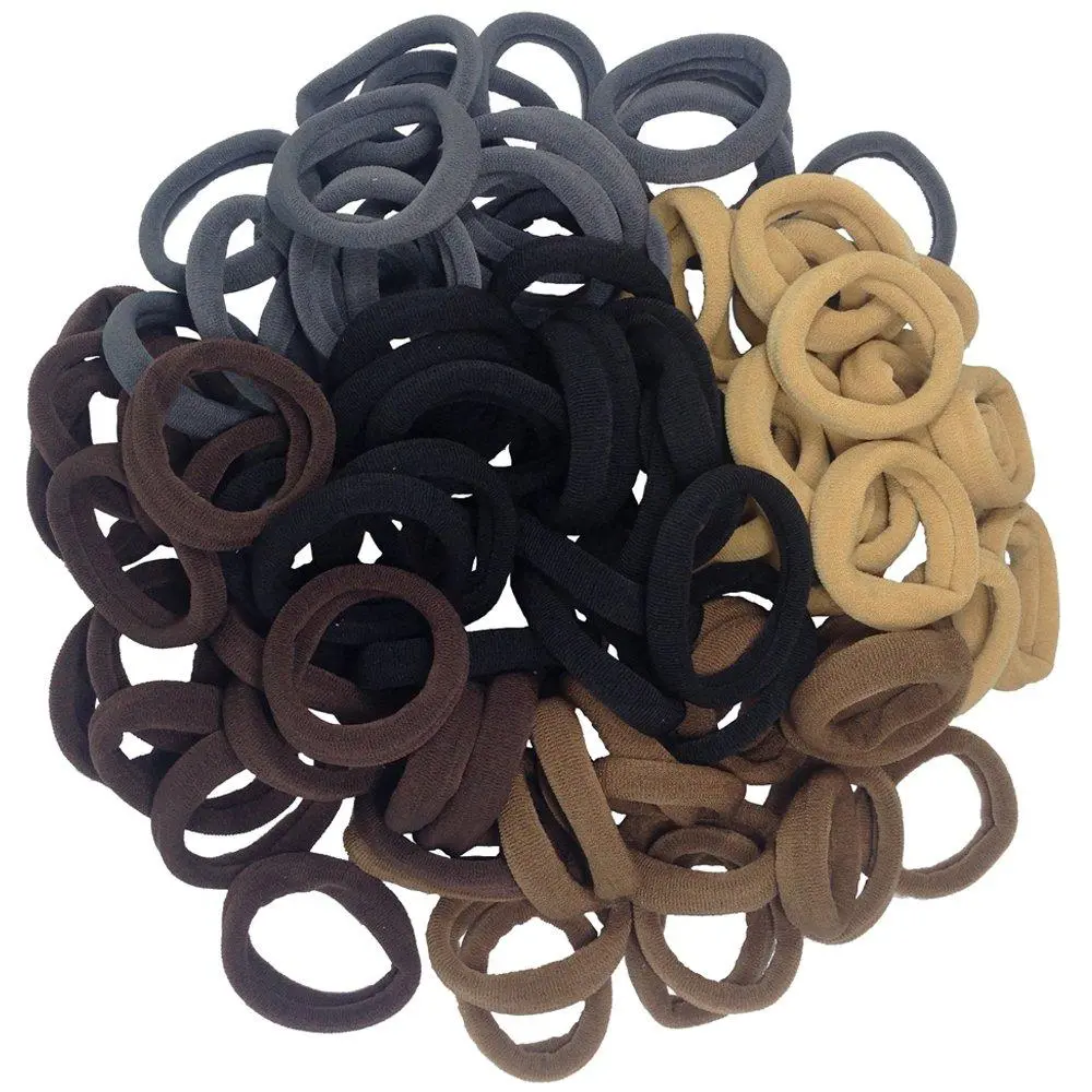 【NOT FOR SALE】 1PCS Random Color Seamless Ponytail Holders, No Damage Elastics Hair Bands for Thick, Heavy and Curly Hair