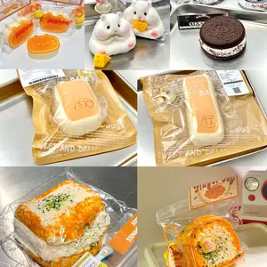 【Buy 3 get 1 free,Water-like feeling Collection】 taba squishy Food-Grade Silicone Slow-Rising Rebound Squishy Fidget Toys for Stress Relief - Soft Squeeze Toys with Thick Creamy Slime Texture, Handmade Non-Toxic Sensory Toys Rubber