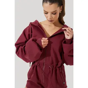 Cloud Romper - Red Wine