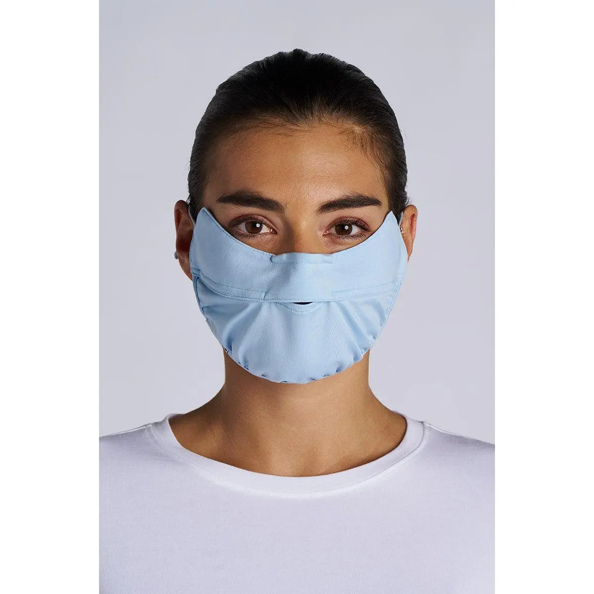 Zenith | Unisex Face Mask with Adjustable Features | Light Blue