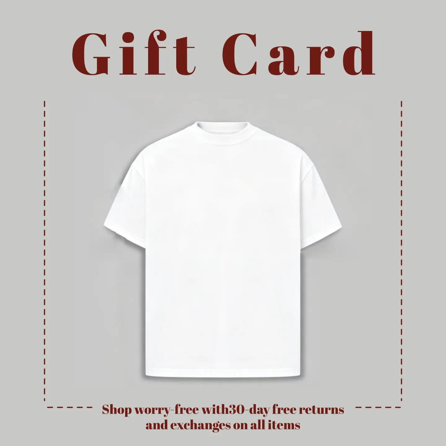 Men's Casual Classic Round Neck T-Shirt - Cloth Fabric, 30-Day Free Returns & Exchanges for In-Store Items, Photo-Text Review Redemption for Coupon via Customer Service