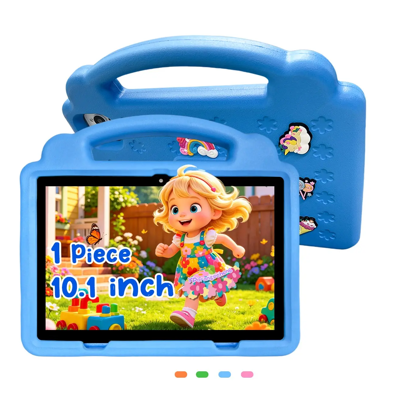 10.1" Kids Learning Tablet, Learning Entertainment Tablet, Toddler Tablets, Touch Screen Tablet, Eye-Care Screen + Parental Control, 5G WiFi HD IPS Dual Camera Bluetooth Shockproof Case, Watch Movies Online Class Games Learn & Play, Holiday Gift for Kids