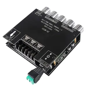 Powerful 2.1Ch 150W Bluetooth Amplifier Board: Power Amplifier Module, 50W=100w for Subwoofer & speakers, Independent Bass treble control. ideal for DIy speaker kits, Home theater Systems, Wireless Audio Receiver to Enhance Sound Quality.