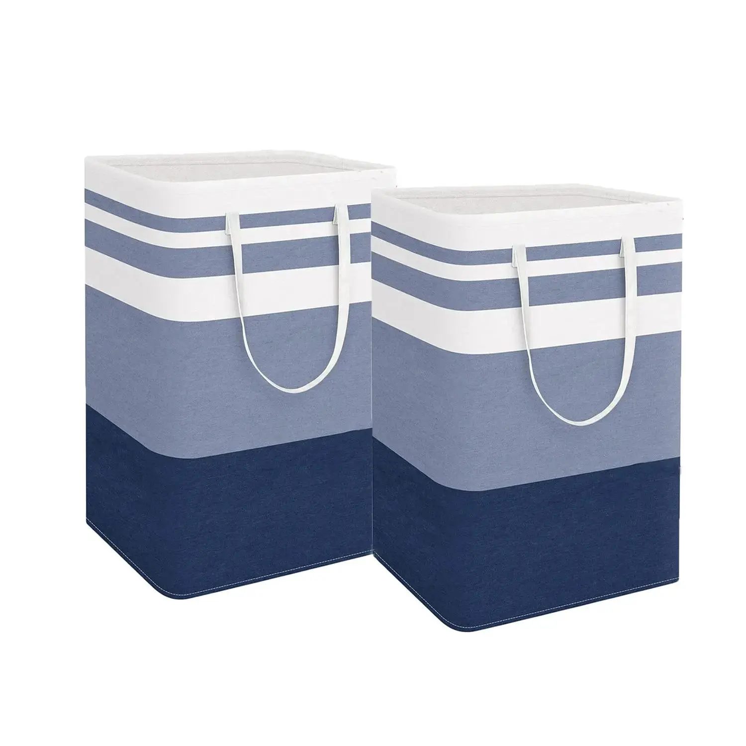 Collapsible Laundry Basket, 2 Counts 75L Hampers with Easy Carry Handles, Freestanding Clothes Hampers, Clothes Storage Basket for Laundry Bedroom Dorm Towels Toys