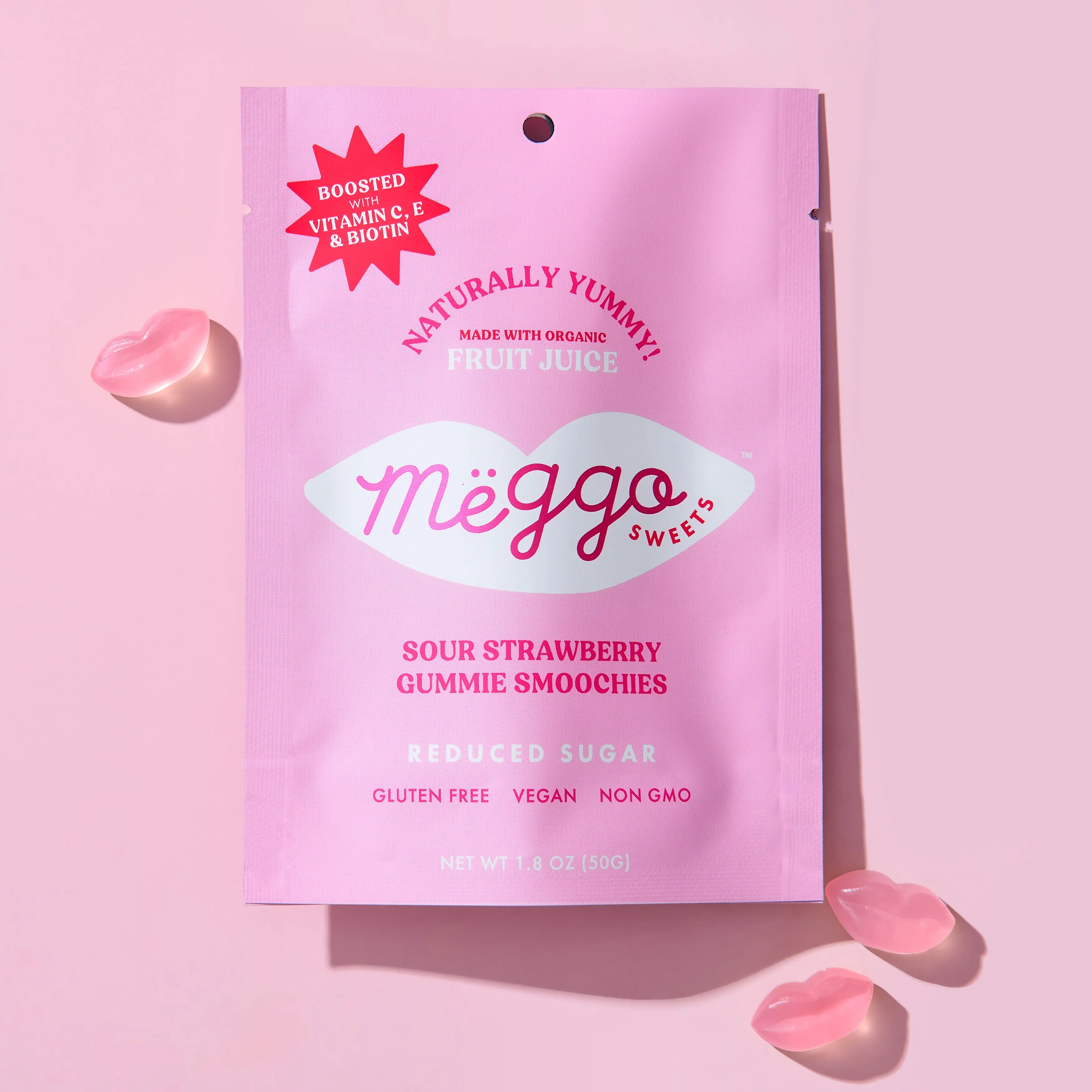 Sour Strawberry Gummie Smoochies