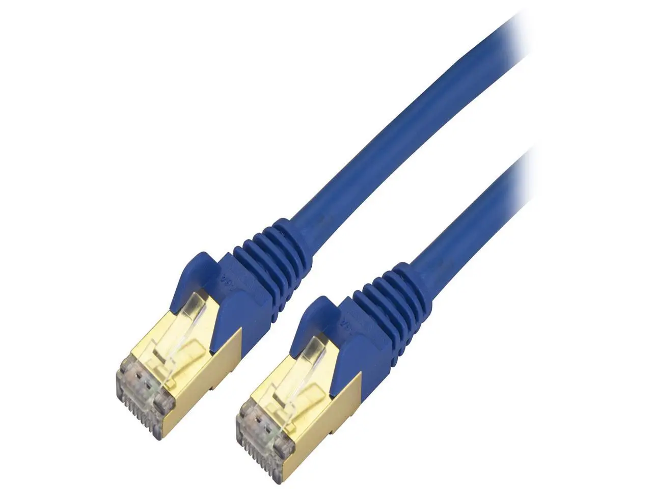 StarTech C6ASPAT15BL StarTech.com Cat6a Shielded Patch Cable - 15 ft. - Blue - Snagless RJ45 Cable - Ethernet Cord - Cat 6a Cable