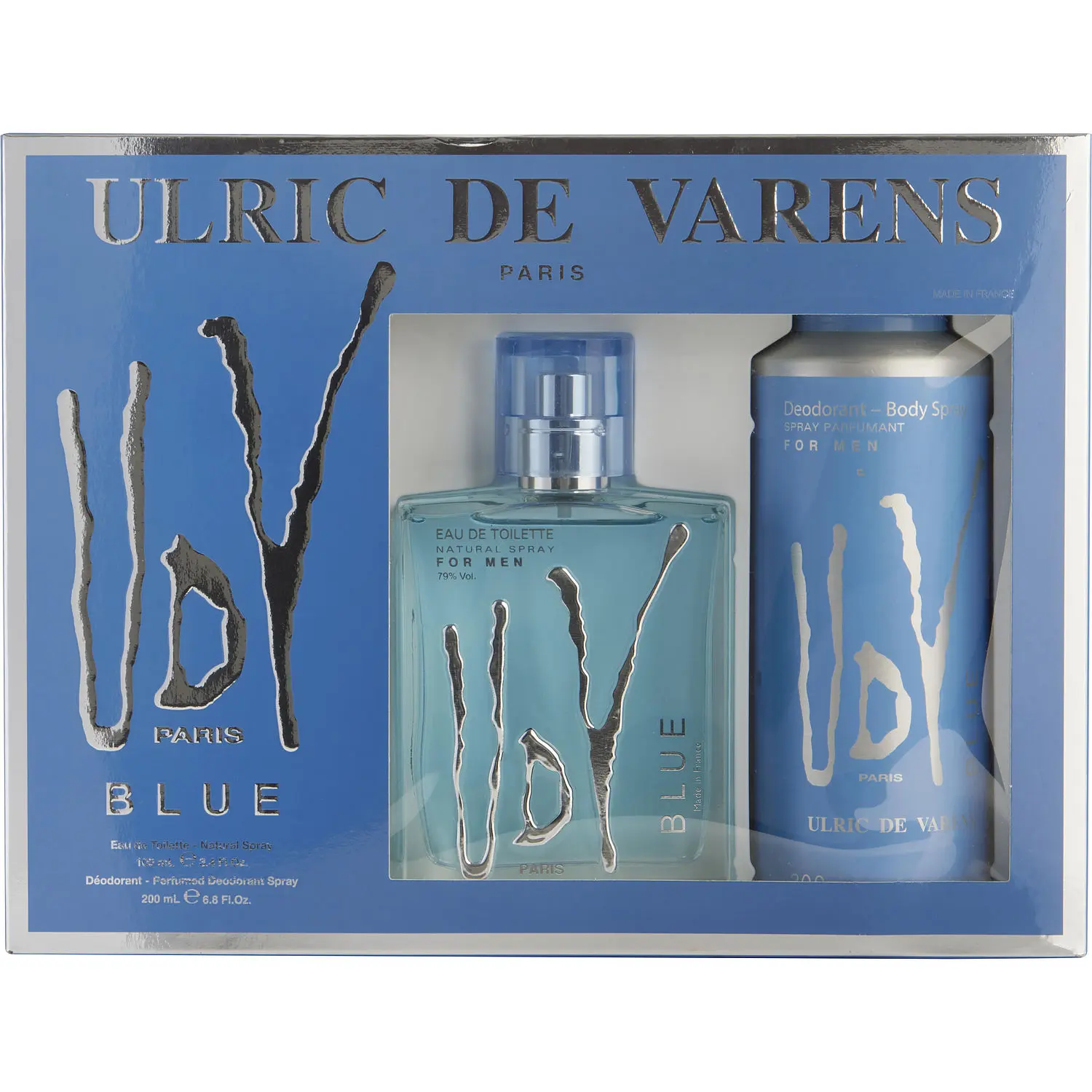 Udv Blue Set-Edt Spray 3.4 Oz & Deodorant Spray 6.8 Oz For Men
