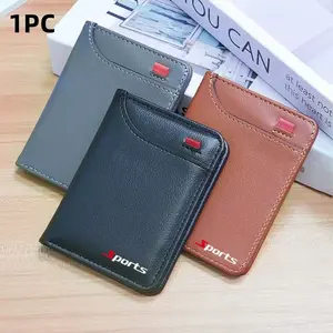 Men's Leather Wallet Mini Card Holder, Vertical Multi-Card Slot Design, Compact RFID Blocking Bifold Wallet for Everyday Use