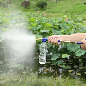 Reciprocating Spray Double Head Hand-held Push-pull Copper Pump Spray Sprayer with Water Suction Hose and Accessory Kit Spray Metal Rod