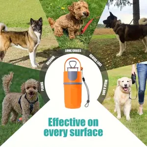 Portable Dog Poop Scooper with Bag Dispenser, Durable Plastic Material, Efficient Waste Cleaning, Suitable for Outdoor Use, All Dog Breeds