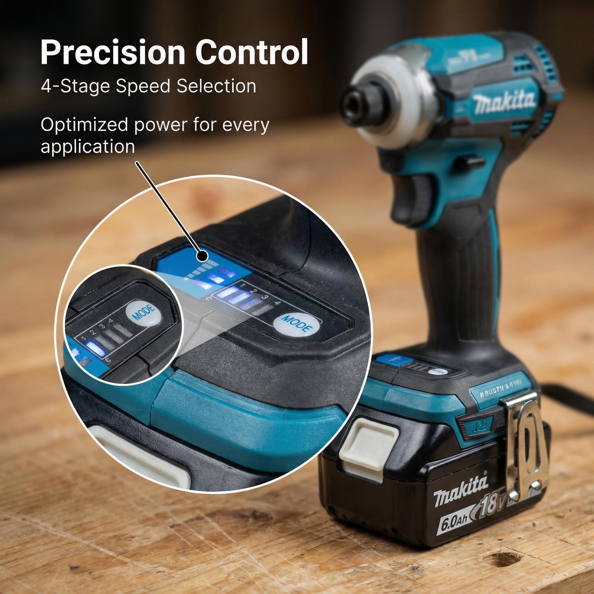 Makita DTD171 Brushless Impact Drill Kit With Battery And Charger For Construction Fastening Tasks power  torque brushless impact wrench powertools wood plastic durable tool repair