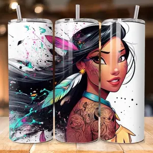 Baddie Princess Pocahontas 20oz Tumbler Drinkware