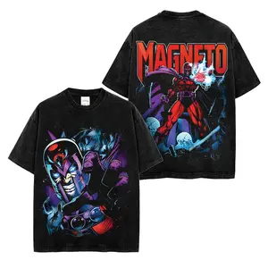 Magneto Premium Acid Washed T-Shirt, XMen Omega Level Mutant Graphic Shirt, Erik Lehnsherr Tee, Character Comics Fans Shirt, Superhero Washed Shirt, Comic Book Fans T-Shirt, Superhero Graphic Tee