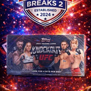 Topps 2025 Trading Cards Knockout UFC Breaks 2 Established 2024 Look for 4 Hits per Box Collectible Sports Trading Cards