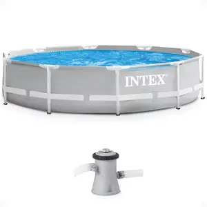 Intex 10-foot by 30-inch Prism Frame Above Ground Pool Set