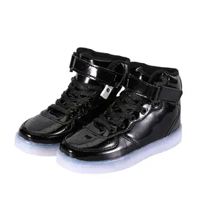 Lumubby LED Light Up Shoes for Kids High Top Sneakers USB Charging Flashing Luminous Unisex Boys Girls Casual Wear Parties Clubs