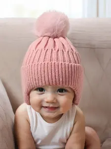 Newborn Knit Beanie Hat for Babies & Toddlers, Warm Winter Earflap Cap for Outdoor Use, Casual Daily Commute Wear, Winter Skull Cap