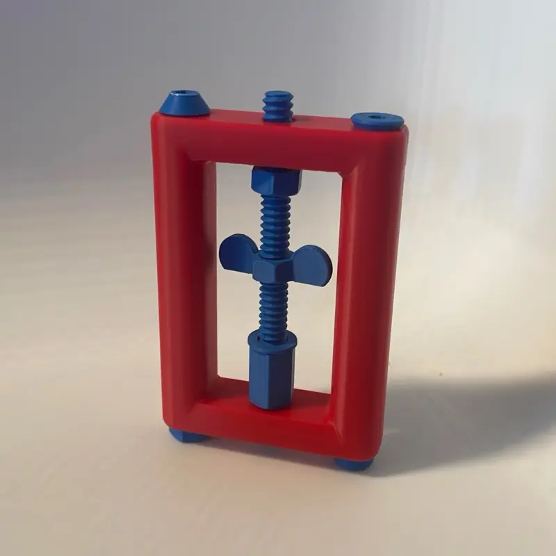 Educational Fidget Tool with Blue Bolts and Red Frame Unique Design for Learning and Demonstration Purposes United States No Warranty
