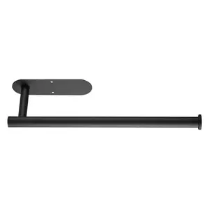 Paper Towel Holder Under Cabinet, High-Quality Stainless Steel Paper Towel Holder, Self Adhesive Drilling Paper Towel Holder Wall Mount for Kitchen, Bathroom, Pantry