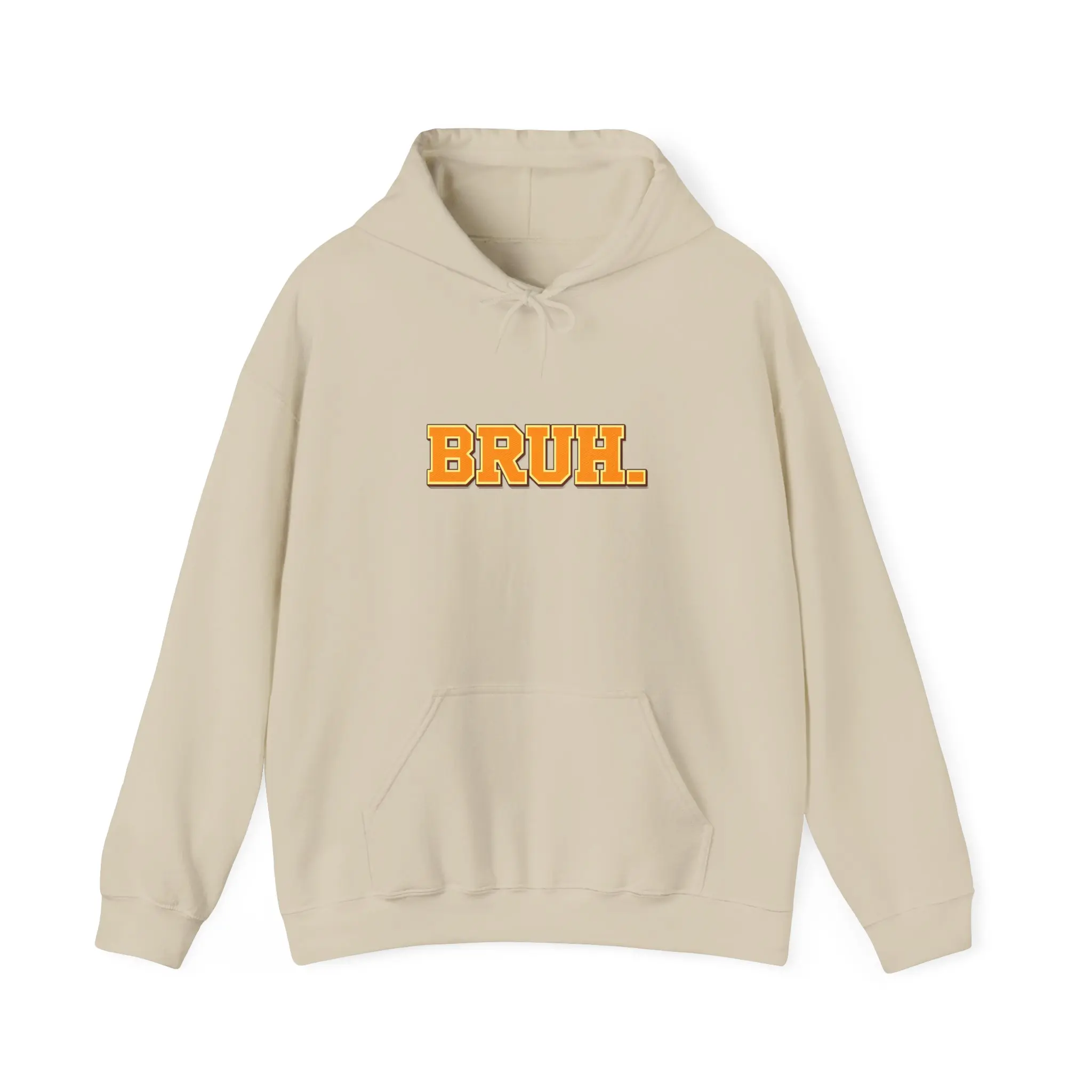 BRUH Hoodie | Funny Minimalist Streetwear Hoodie | Unisex Casual Sweatshirt | Everyday Aesthetic Hoodie