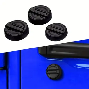 Strong Magnet Keyhole Covers Compatible with 2018-2025 Jeep Wrangler JL and Gladiator JT Front Door, Door Lock Covers for Keyhole Protection (Classic)