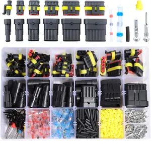 Waterproof Automotive Electrical Connector Terminals Wire Plug Kit 1/2/3/4/5/6 Pin Car Connectors Male Female Butt Quick Connect Way