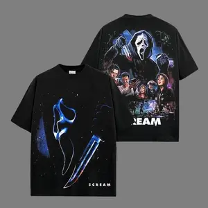 Vintage Ghostface - Scream Horror Movie Shirt, 100% Cotton T-Shirt, Ghostface Costume, Halloween Outfit, Ghostface Outfit, Slasher Shirt, Halloween Horror Movie Shirt, Horror Fan Gift