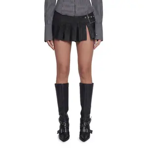 Viral Takeover Mini Skirt - Black