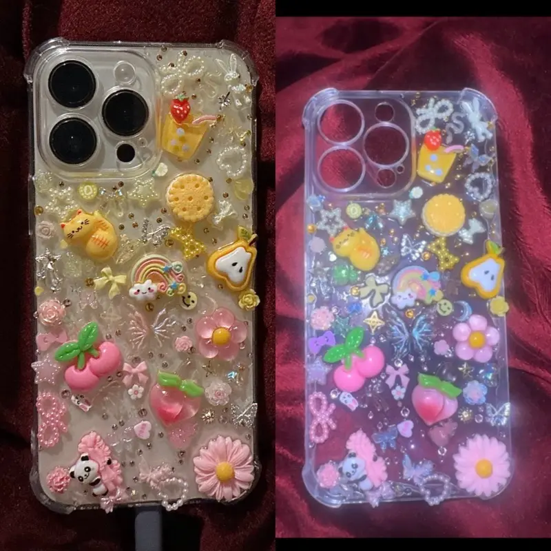 Custom Cute Junk Phone Cases - Hand-made, Made to Order - MAKE SURE TO SELECT ‘ADD NOTE’ FOR CUSTOMIZATIONS AT CHECKOUT! :)