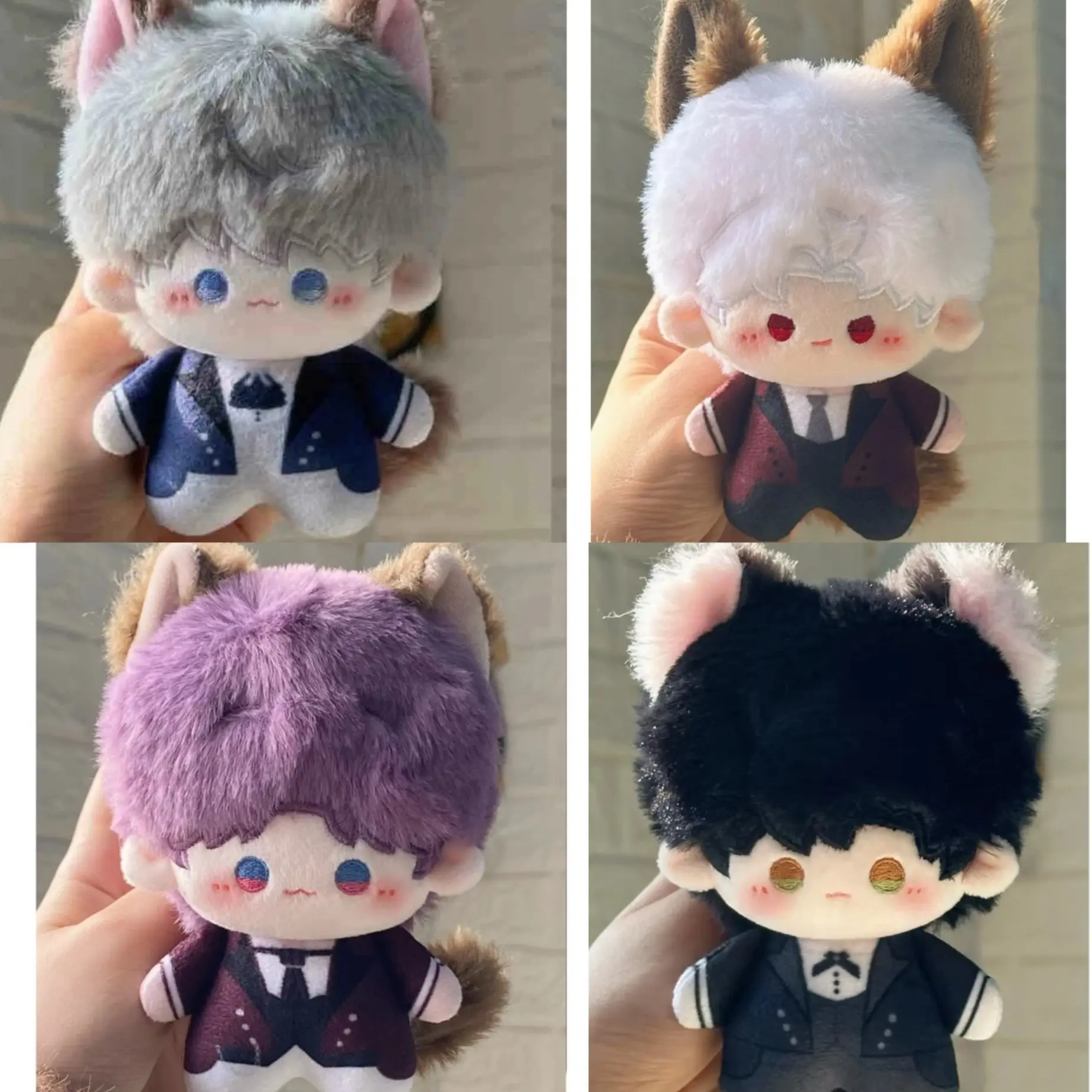 1pcs, Height 11cm/4.33in, Love and Deepspace Anime Plush Doll, Soft Adorable Stuffed, Huggable Cute Collectible Stuffed Character Figure, Soft Toy - Keychain Bag Car Charm, Desk Shelf Room Decor, Birthday Christmas Soft Cuddly Gift for Anime Fans Teens
