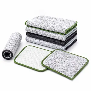 10Pcs Multifunctional dishwashing cloth Super Absorbent Kitchen Towels Reusable Cleaning Dish Cloths(Random color)