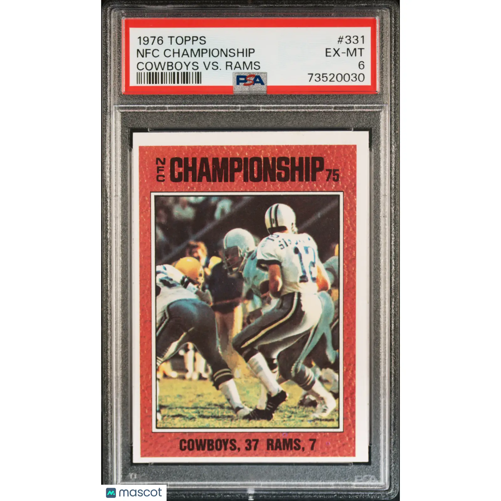 Nfc Championship PSA 1976 Topps Football #331 6 73520030