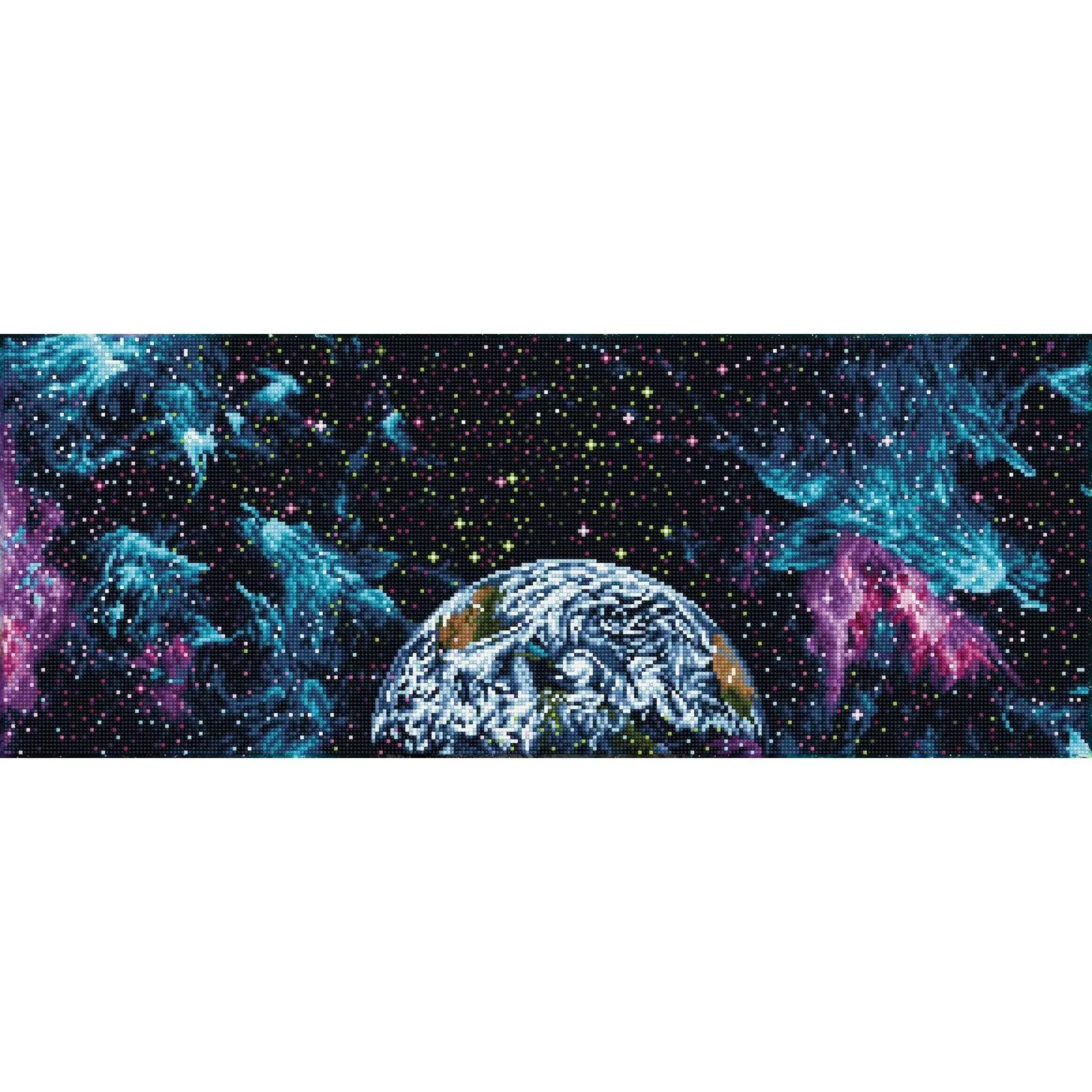 Diamond Dotz Diamond Painting Kit, Mysterious Universe Theme, Full Coverage, Detailed Cosmic Design, Shimmering, 32079 Round Dotz, 32.3in x 12.6in DIY Needlework Toy for Hobbies