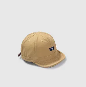Hong Kong–style short brim baseball cap; soft-brim slightly curved cap; Japanese-style short brim cap; American-style flat brim workwear cap; tactical casual cap